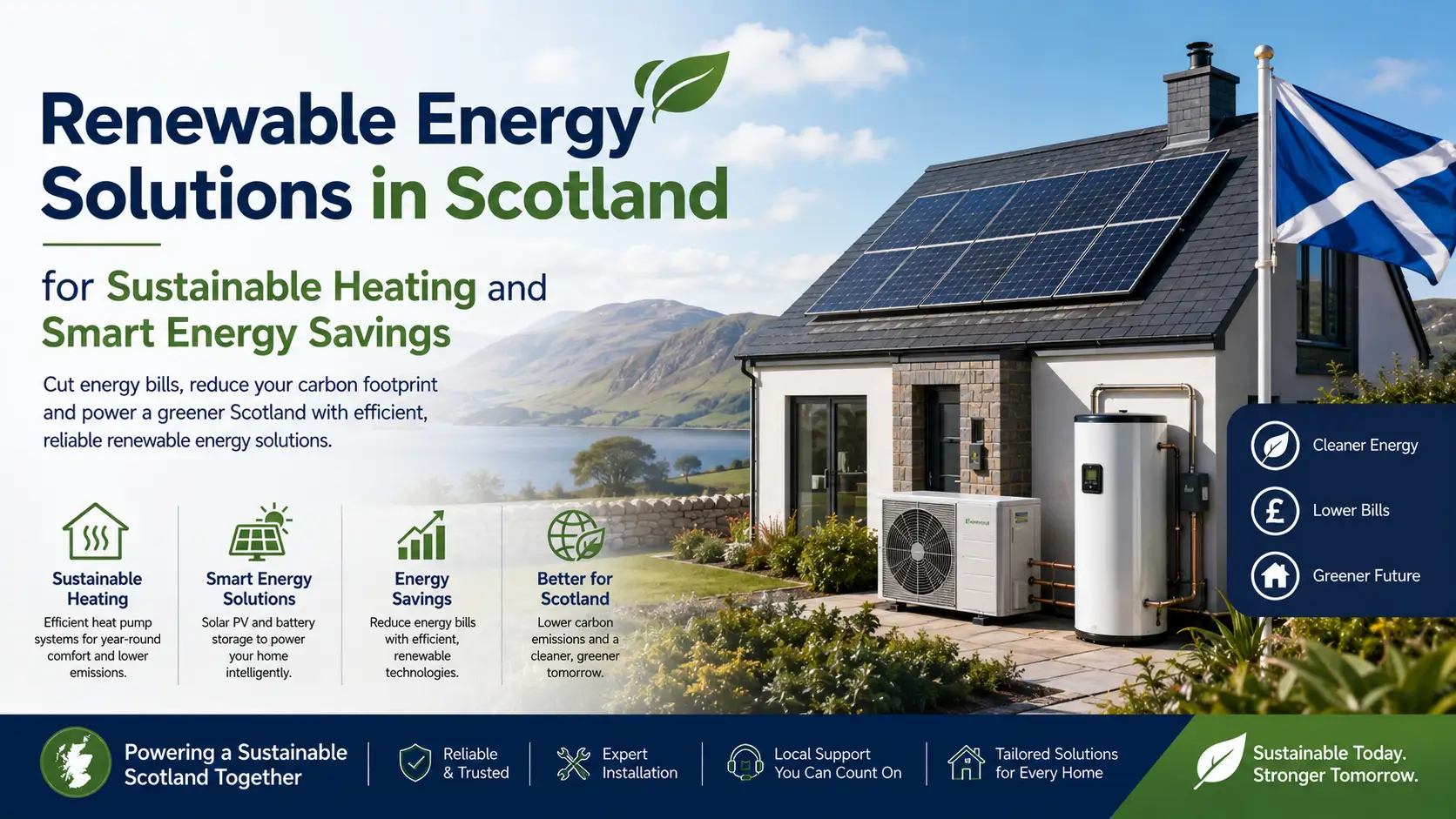 Renewable Energy Solutions in Scotland for Sustainable Heating and Smart Energy Savings Renewable Energy Solutions in Scotland for Sustainable Heating and Smart Energy Savings